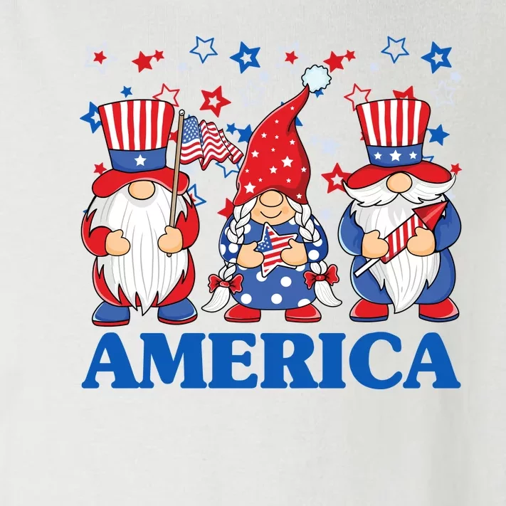 America Gnome 4th Of July Celebration Toddler Long Sleeve Shirt