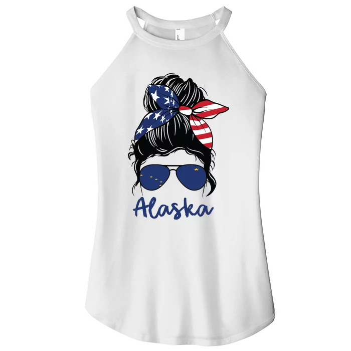 Alaska Girl Alaska State Flag Girlfriend Women’s Perfect Tri Rocker Tank