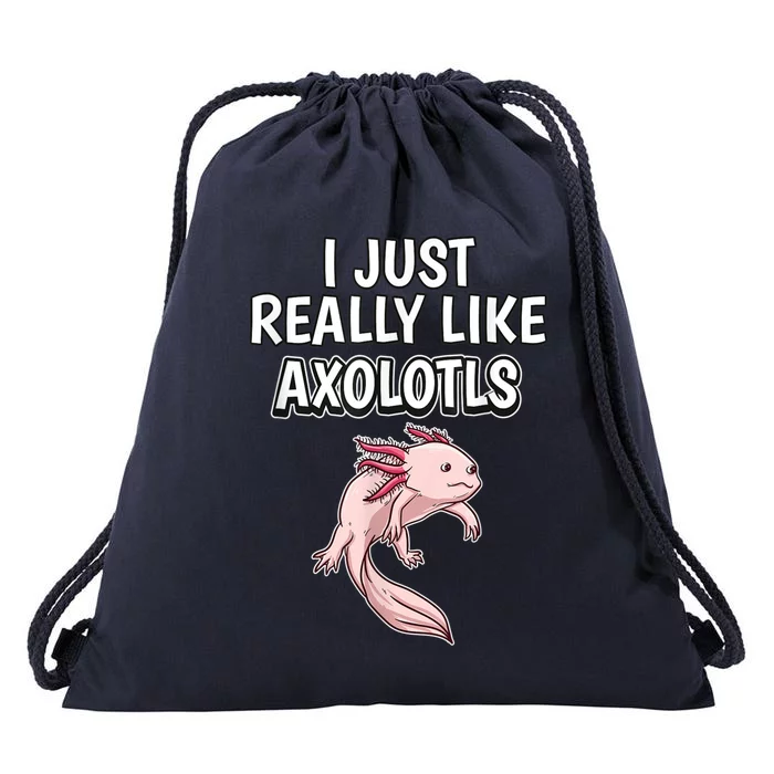 Axolotl Gift Axolotl Stuff Anatomy Of An Axolotl 26 Drawstring Bag