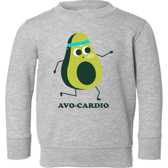 Avocado Gym Avocardio Toddler Sweatshirt