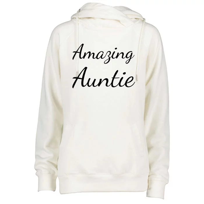 Auntie Gift Amazing Auntie Gift Womens Funnel Neck Pullover Hood