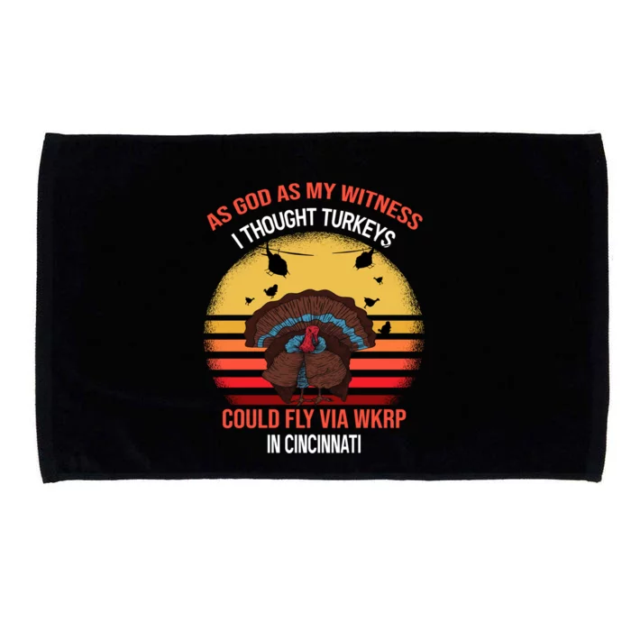 As God As My Witness Thought Turkeys Could Fly In Cincinnati Cool Gift Microfiber Hand Towel