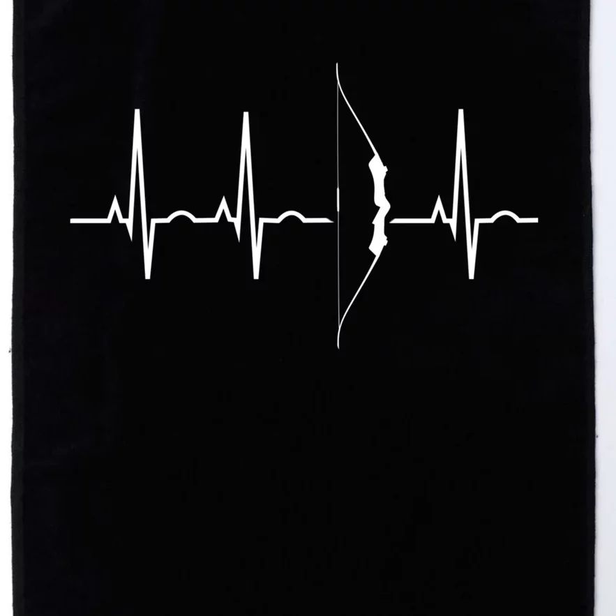 Archery Gifts Archer Heartbeat Platinum Collection Golf Towel