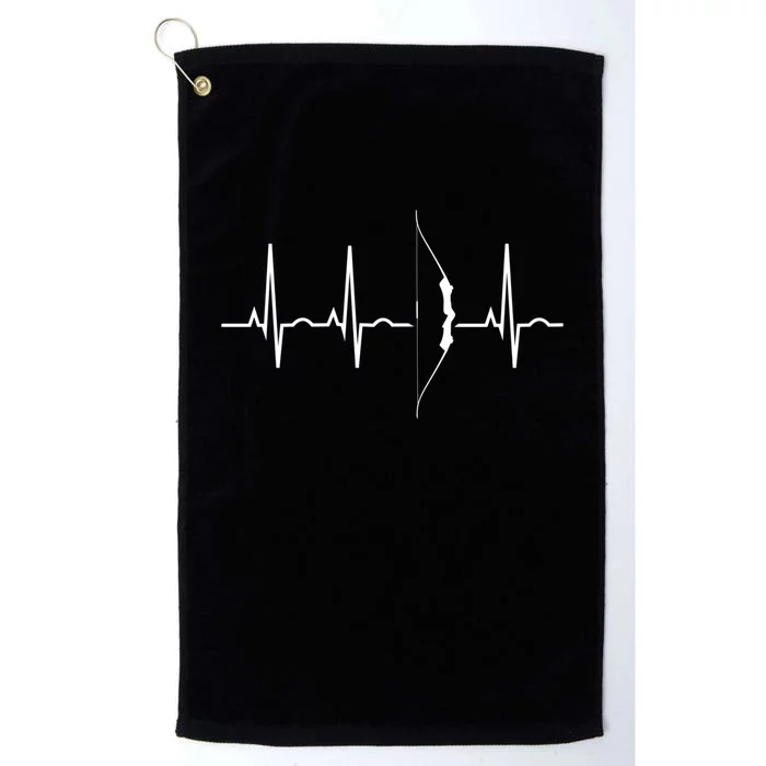 Archery Gifts Archer Heartbeat Platinum Collection Golf Towel