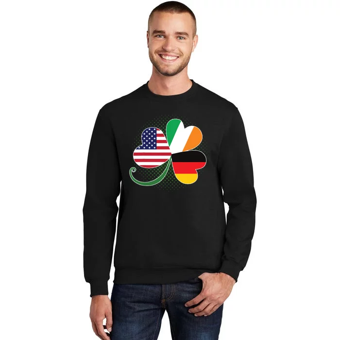 American German And Irish Roots DNA Tall Sweatshirt