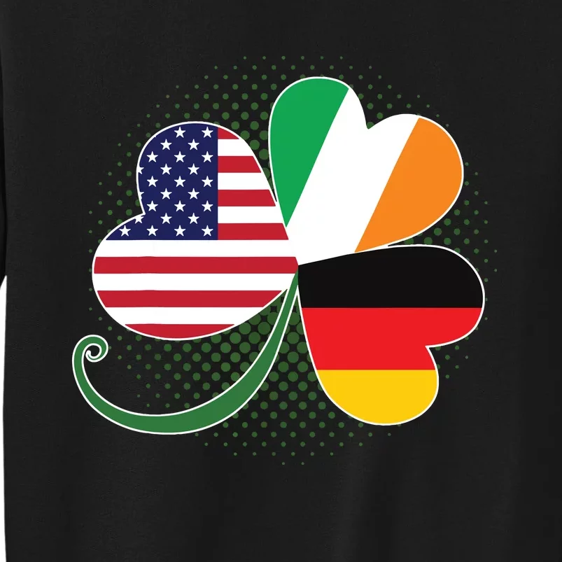 American German And Irish Roots DNA Tall Sweatshirt