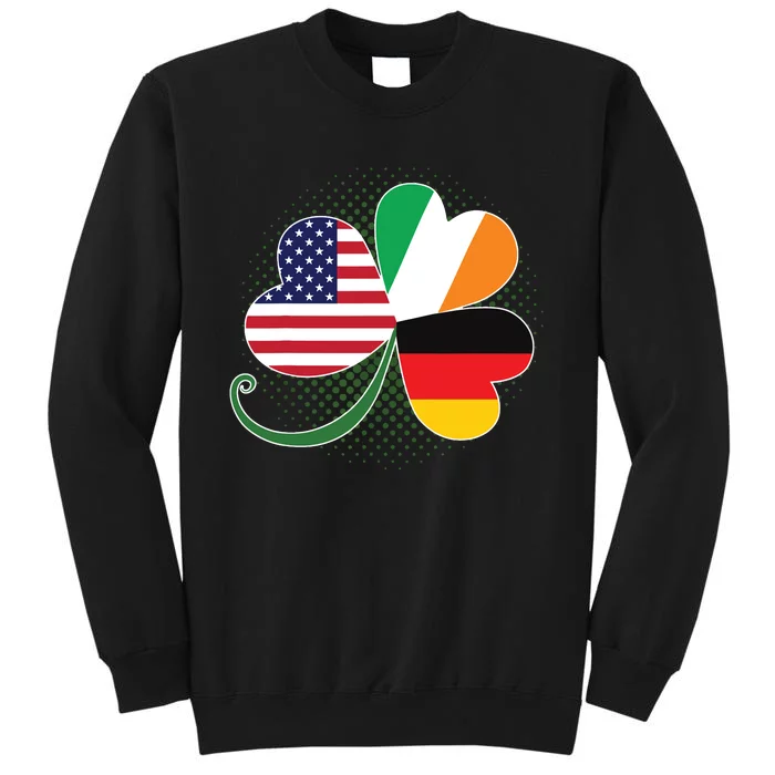 American German And Irish Roots DNA Tall Sweatshirt