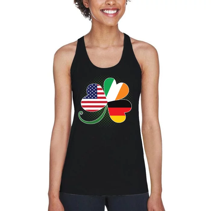 American German And Irish Roots DNA Women's Racerback Tank