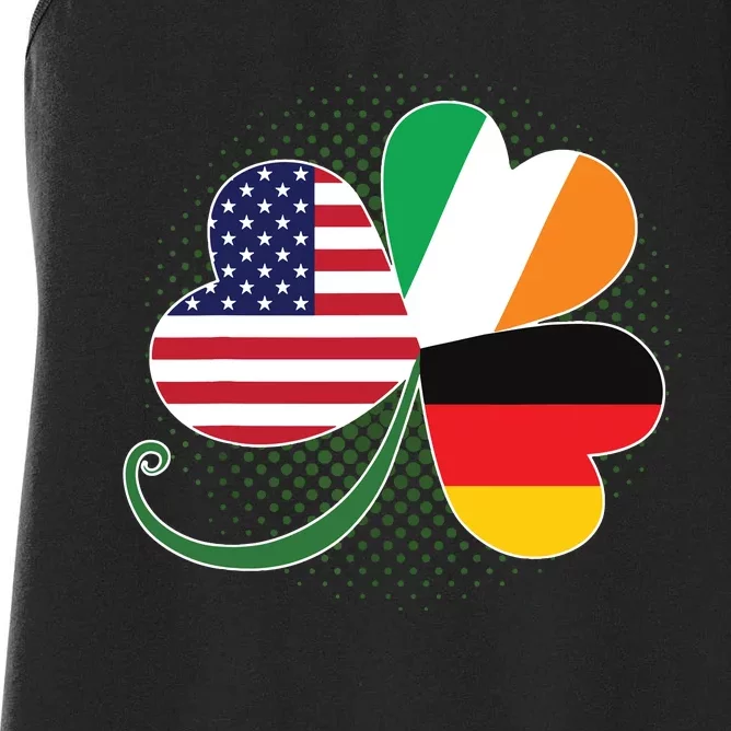 American German And Irish Roots DNA Women's Racerback Tank