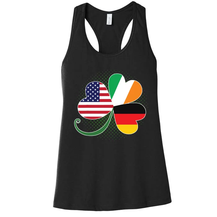 American German And Irish Roots DNA Women's Racerback Tank