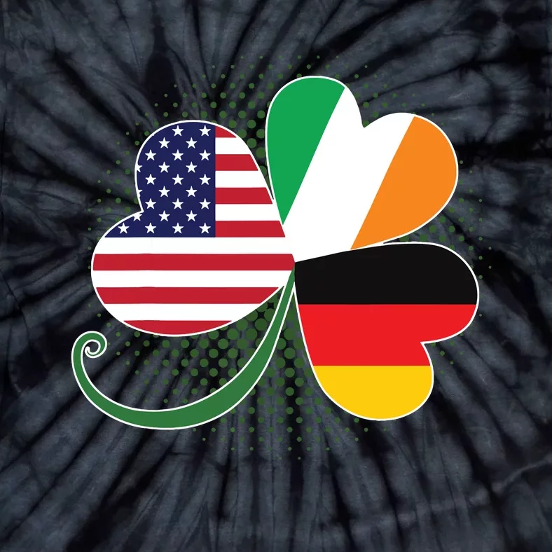 American German And Irish Roots DNA Tie-Dye T-Shirt