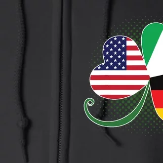 American German And Irish Roots DNA Full Zip Hoodie