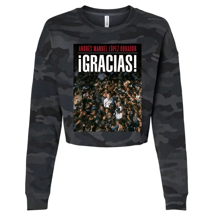 Amlo Gracias Andres Manuel Lopez Obrador Cropped Pullover Crew