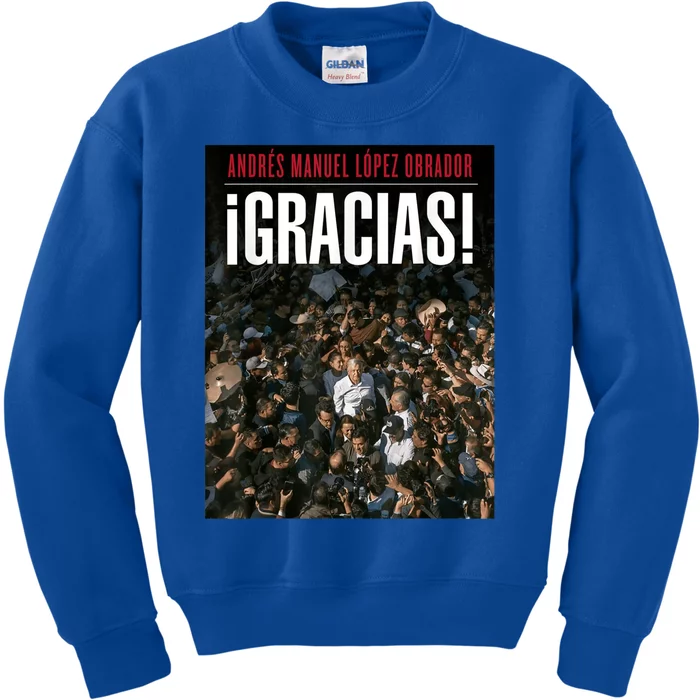 Amlo Gracias Andres Manuel Lopez Obrador Kids Sweatshirt