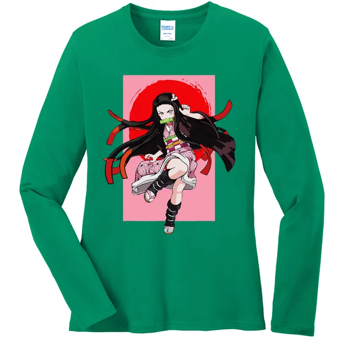 Anime Girl Aesthetic Japanese Waifu Otaku Weeb Art Japan Ladies Long Sleeve Shirt