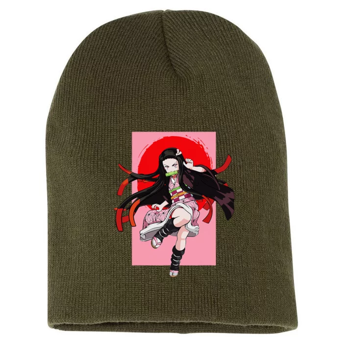 Anime Girl Aesthetic Japanese Waifu Otaku Weeb Art Japan Short Acrylic Beanie