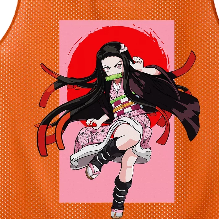 Anime Girl Aesthetic Japanese Waifu Otaku Weeb Art Japan Mesh Reversible Basketball Jersey Tank