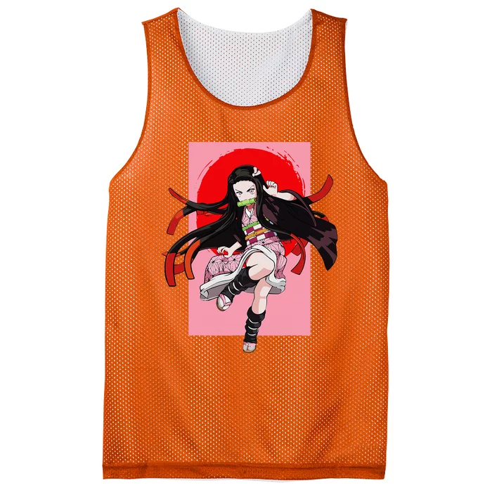 Anime Girl Aesthetic Japanese Waifu Otaku Weeb Art Japan Mesh Reversible Basketball Jersey Tank