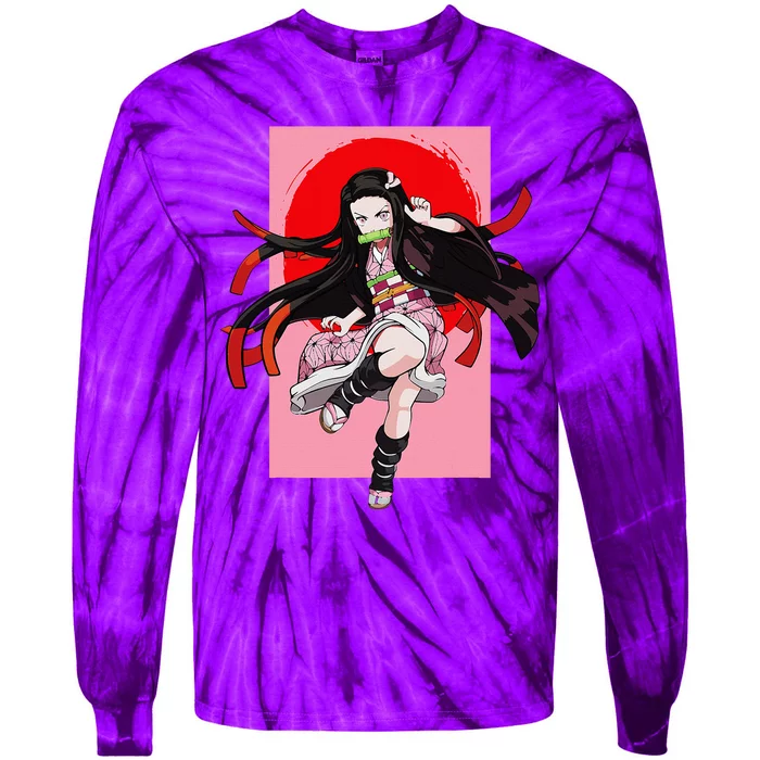 Anime Girl Aesthetic Japanese Waifu Otaku Weeb Art Japan Tie-Dye Long Sleeve Shirt