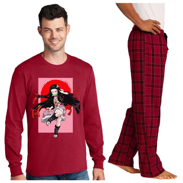 Anime Girl Aesthetic Japanese Waifu Otaku Weeb Art Japan Long Sleeve Pajama Set