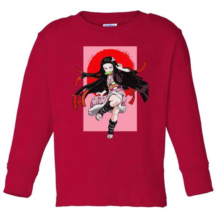 Anime Girl Aesthetic Japanese Waifu Otaku Weeb Art Japan Toddler Long Sleeve Shirt