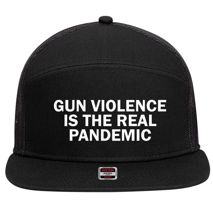 Anti Gun Awareness Day Wear Orange Enough End Gun Violence 7 Panel Mesh Trucker Snapback Hat