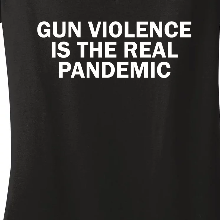 Anti Gun Awareness Day Wear Orange Enough End Gun Violence Women's V-Neck T-Shirt