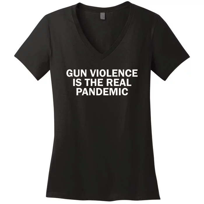 Anti Gun Awareness Day Wear Orange Enough End Gun Violence Women's V-Neck T-Shirt