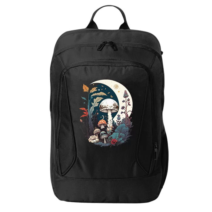 Aesthetic Goblincore And Dark Cottagecore Mushroom City Backpack