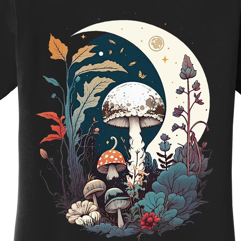 Aesthetic Goblincore And Dark Cottagecore Mushroom Women's T-Shirt