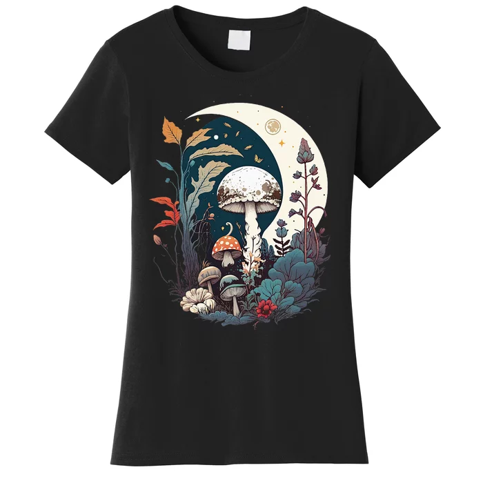 Aesthetic Goblincore And Dark Cottagecore Mushroom Women's T-Shirt