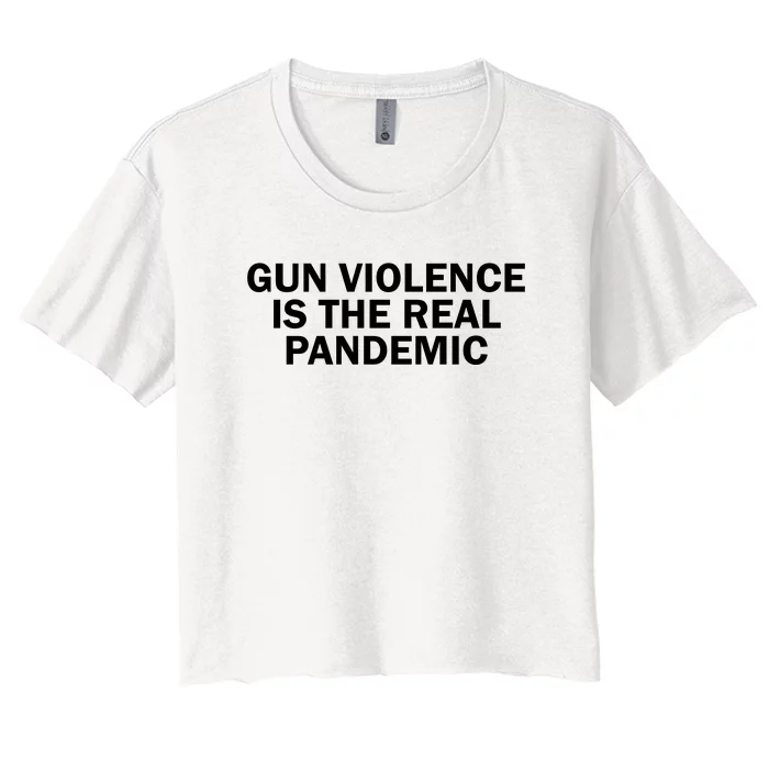 Anti Gun Awareness Day Wear Orange Enough End Gun Violence Women's Crop Top Tee