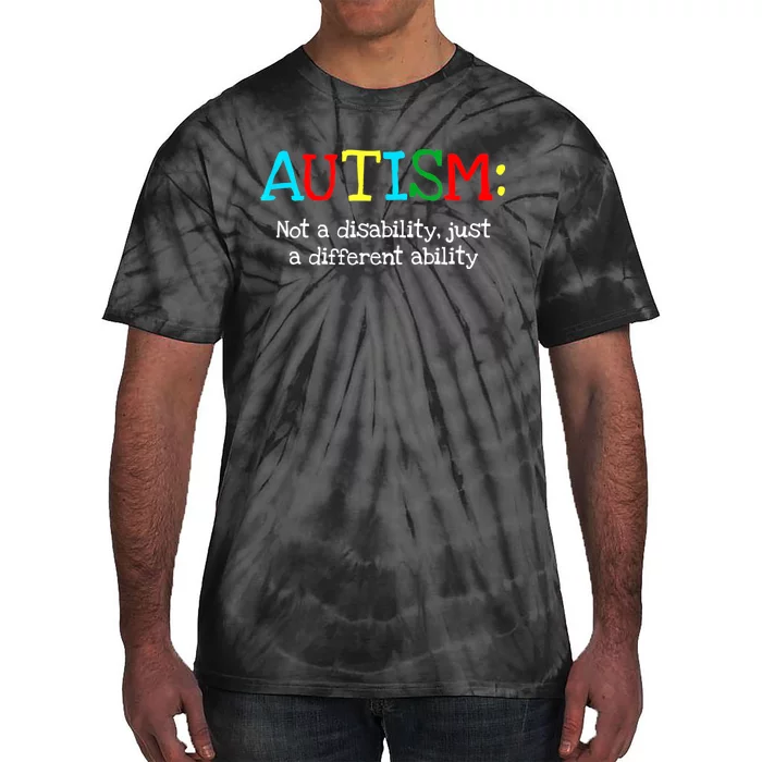 Autistic Gifts Adult Different Ability Autism Awareness Tie-Dye T-Shirt