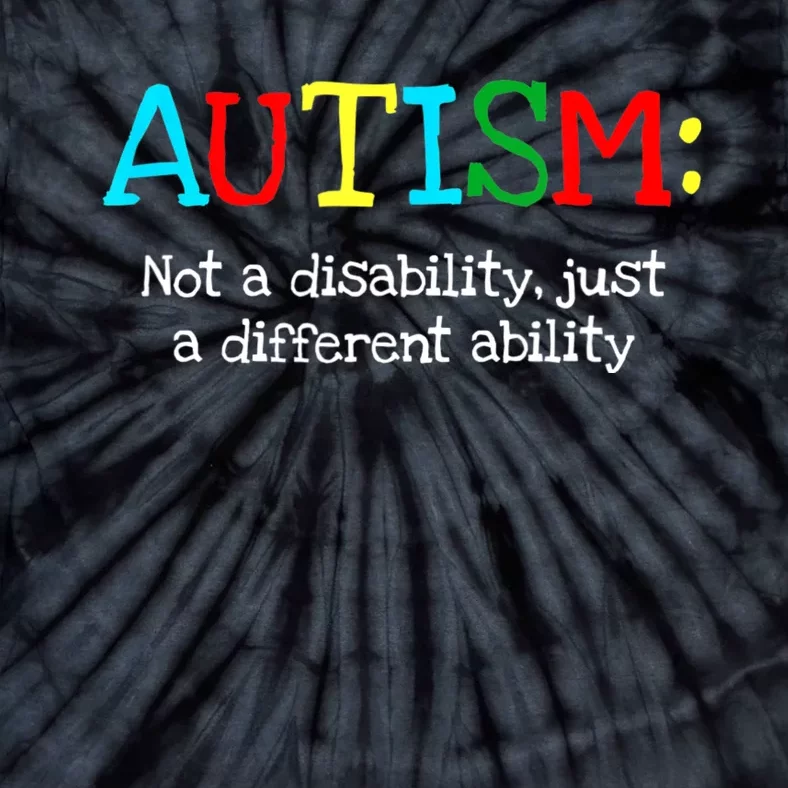 Autistic Gifts Adult Different Ability Autism Awareness Tie-Dye T-Shirt