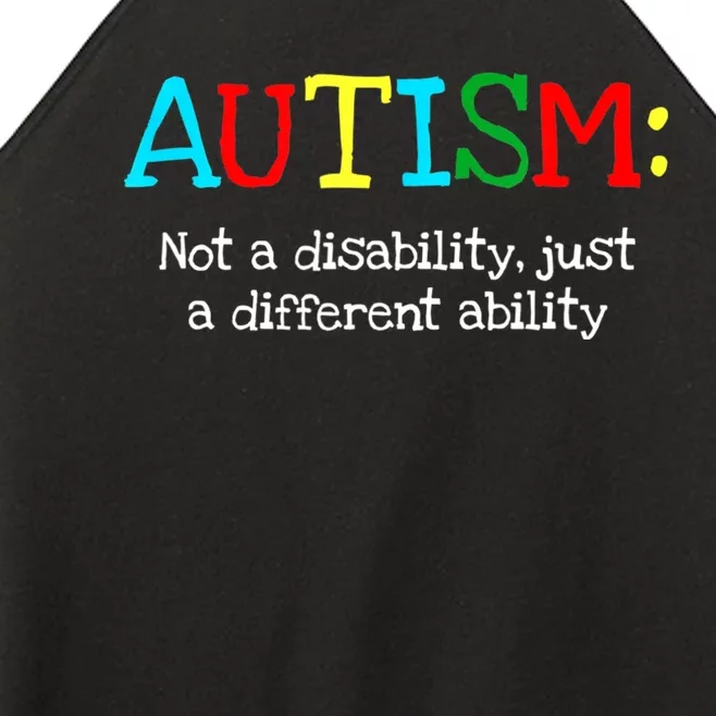 Autistic Gifts Adult Different Ability Autism Awareness Women’s Perfect Tri Rocker Tank