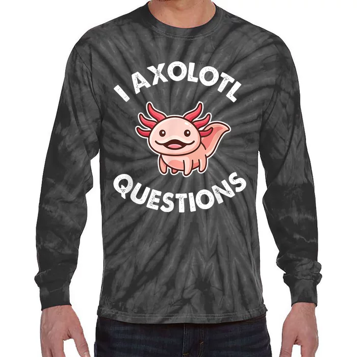 Axolotl Gift Tie-Dye Long Sleeve Shirt