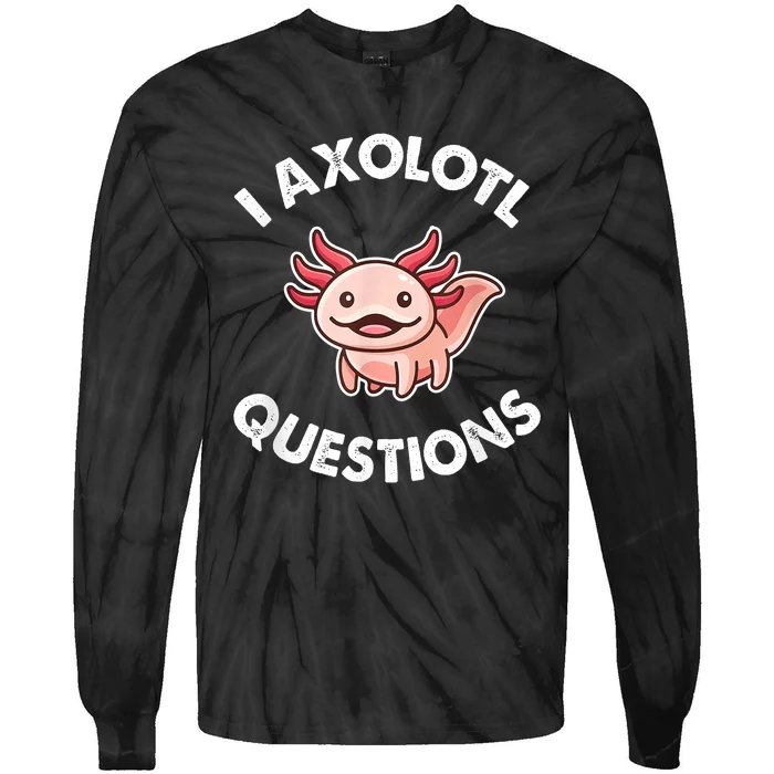 Axolotl Gift Tie-Dye Long Sleeve Shirt