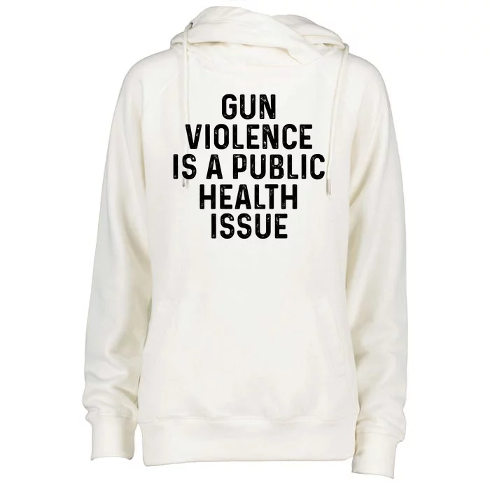 Anti Gun Awareness Enough End Gun Violence Womens Funnel Neck Pullover Hood