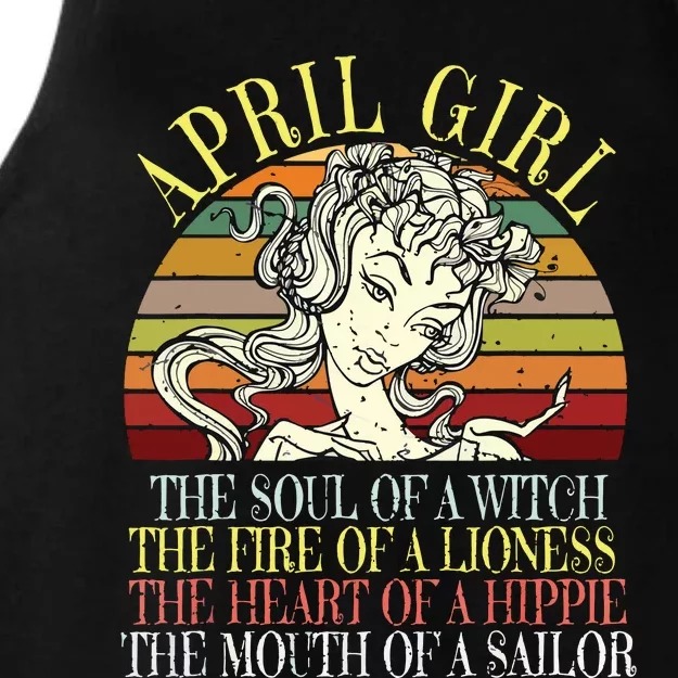 April Girl Aries Taurus Birthday Women Horoscope Zodiac Ladies Tri-Blend Wicking Tank