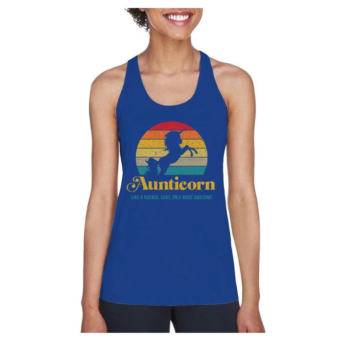 Aunticorn Gift Women's Racerback Tank