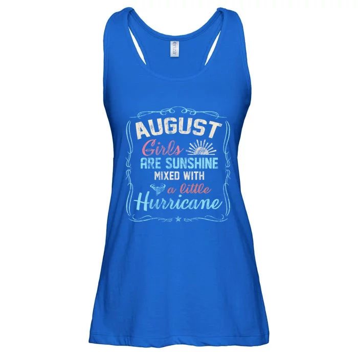 August Girls Are Sunshine Mixed With A Little Hurricane Cute Gift Ladies Essential Flowy Tank