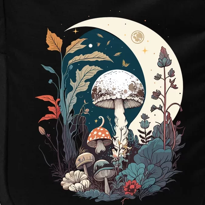 Aesthetic Goblincore And Dark Cottagecore Mushroom Impact Tech Backpack