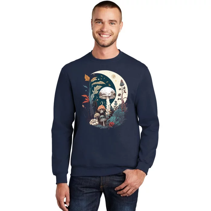 Aesthetic Goblincore And Dark Cottagecore Mushroom Tall Sweatshirt