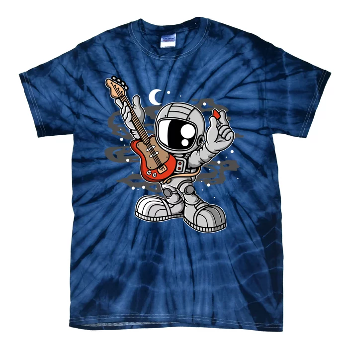 Astronaut Guitar Tie-Dye T-Shirt