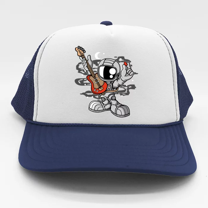 Astronaut Guitar Trucker Hat