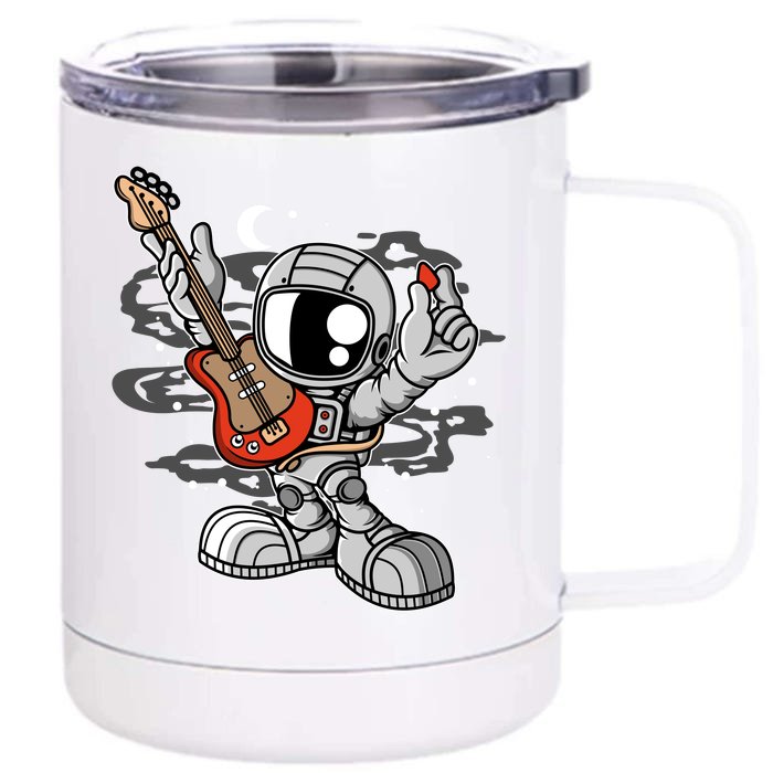 Astronaut Guitar Front & Back 12oz Stainless Steel Tumbler Cup