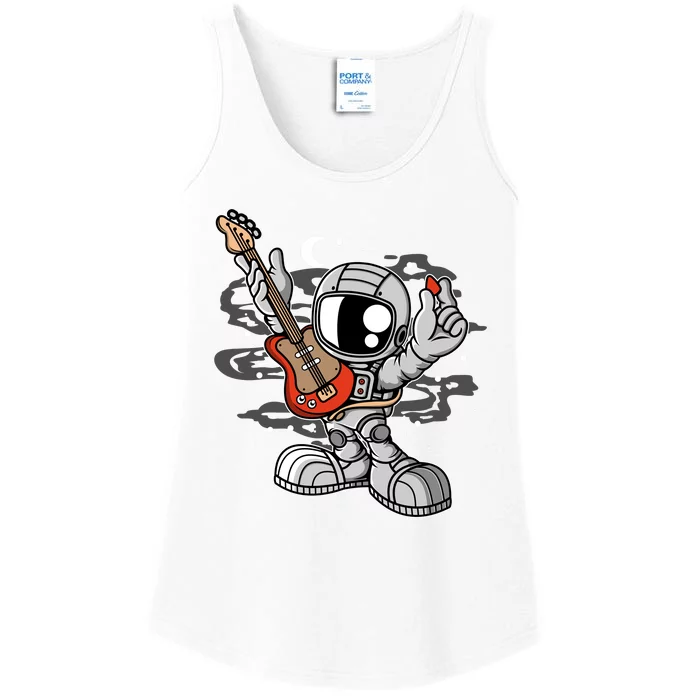 Astronaut Guitar Ladies Essential Tank