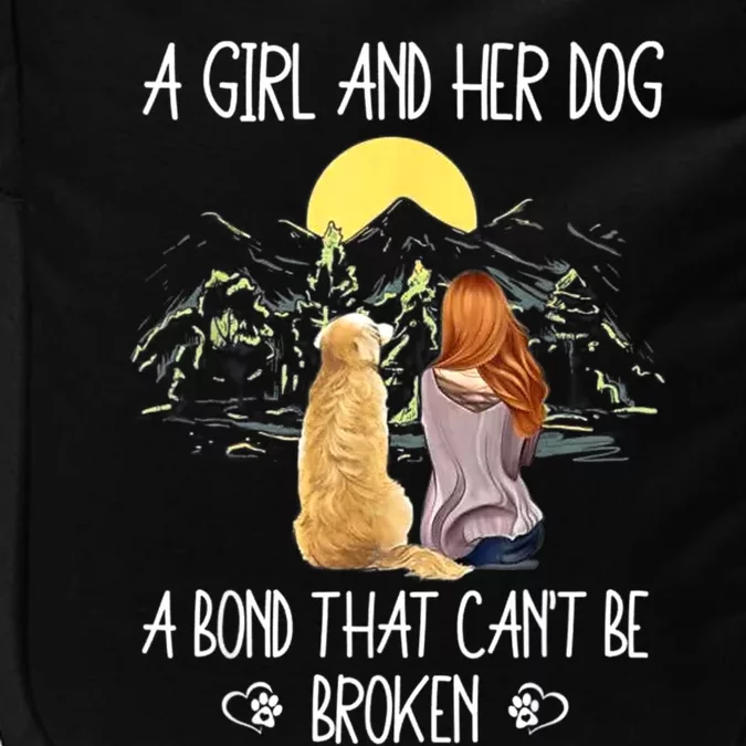 A Girl And Her Dog A Bond That Can't Be Broken Impact Tech Backpack