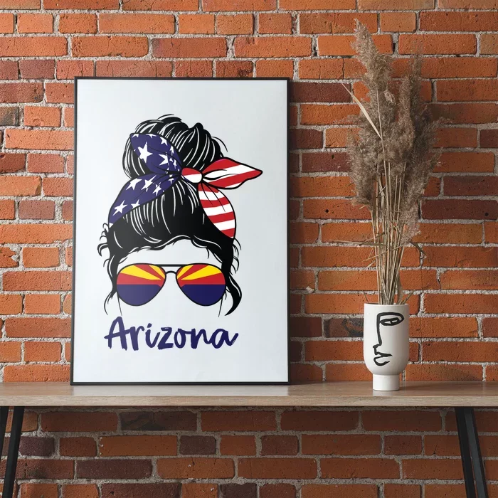 Arizona Girl Arizona Flag State Girlfriend Poster