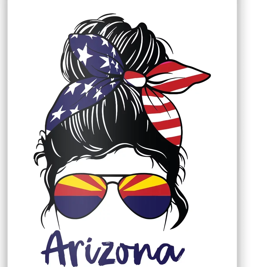 Arizona Girl Arizona Flag State Girlfriend Poster